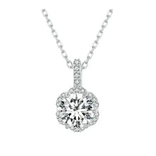 Petal Perfection 1ct Moissanite Sterling Silver Pendant Necklace