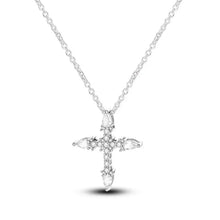 Collier pendentif en argent sterling cruciforme