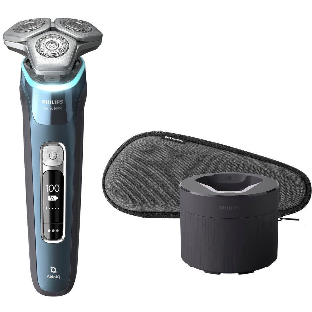 PHILIPS S9982/50 Electric Shaver Series 9000, Wet & Dry Electric with Dual SteelPrecision Blades