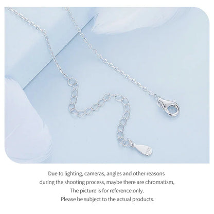Interlocking Circles: Sterling Silver Double Ring Chain Necklace