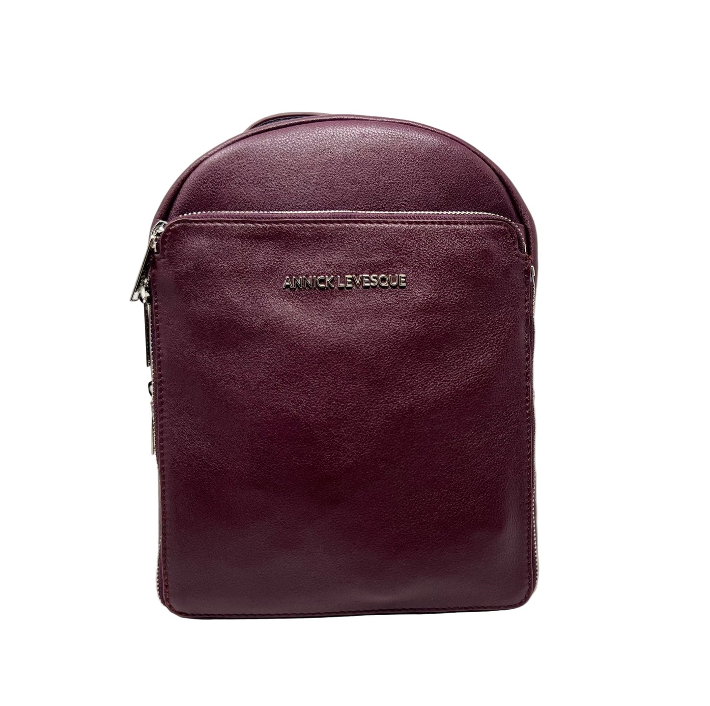 Sac à dos en Cuir Aubergine, Alice