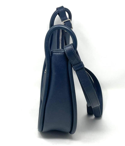 Navy Blue Leather Crossbody Bag | Sabrina