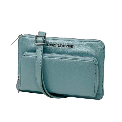 Sky Blue Genuine Leather Wallet-Purse, Carmen