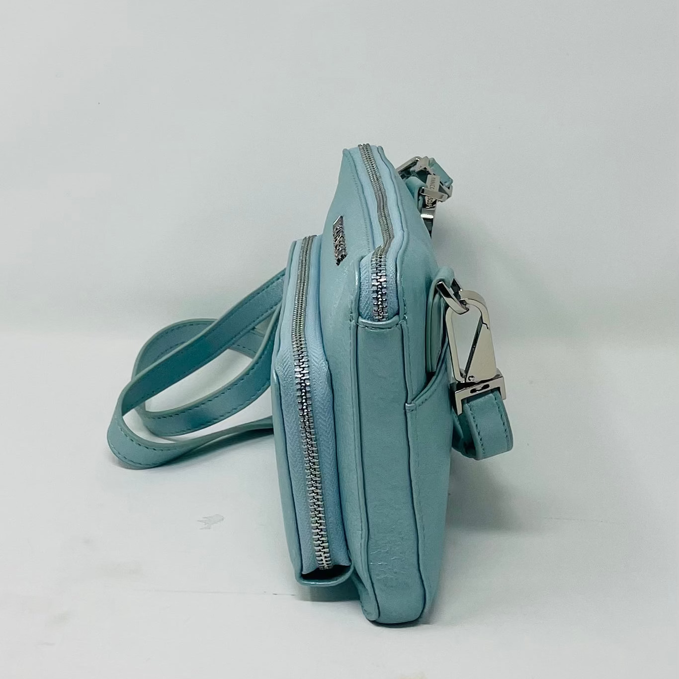 Sky Blue Genuine Leather Wallet-Purse, Carmen