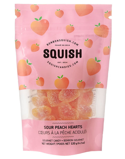 Cœurs de pêche acidulés