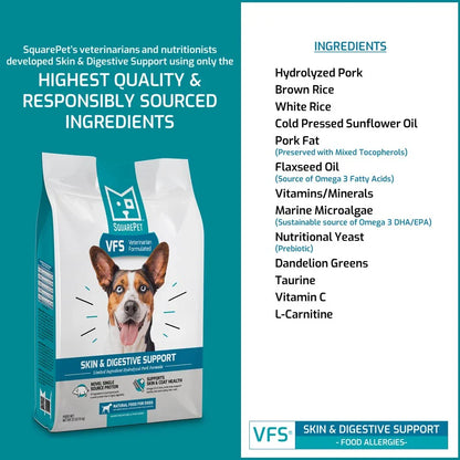 SquarePet - Skin & Digestive Support Dry Dog Food
