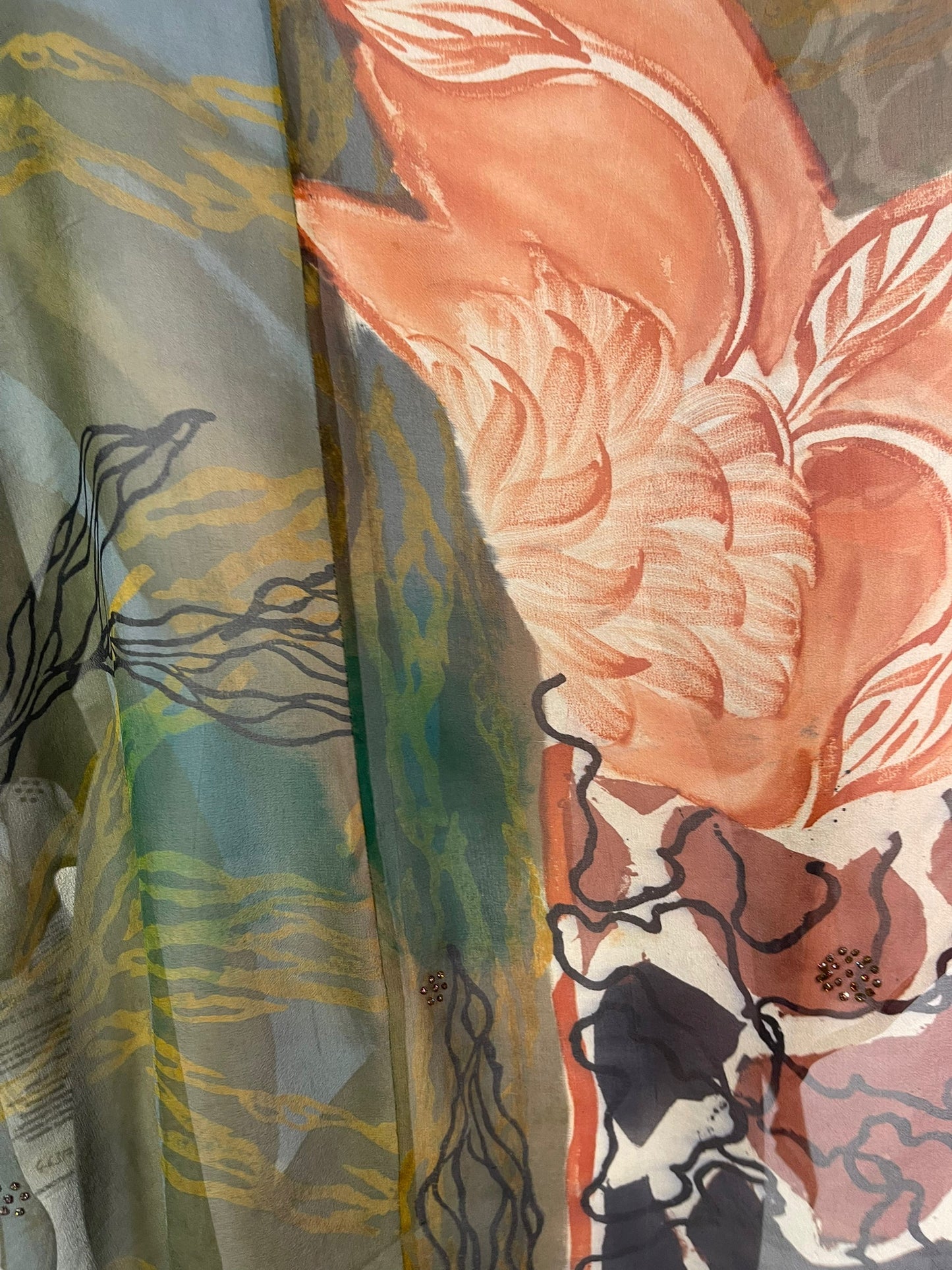 PRG6317 Haut fluide "casacade" en pure soie Sheer Avatar
