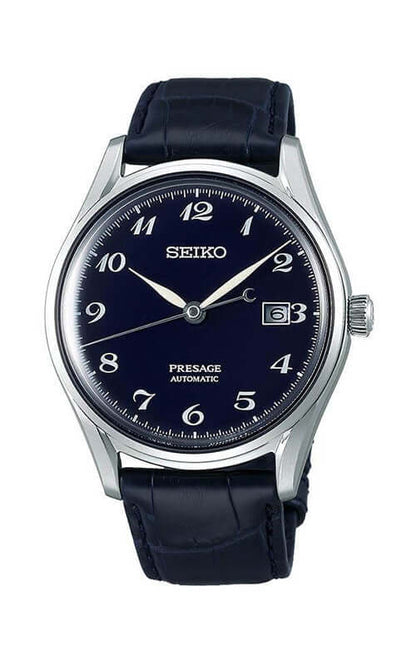 Montre homme Seiko Presage Blue Enamel Dial "Laurel" LTD SJE077J1
