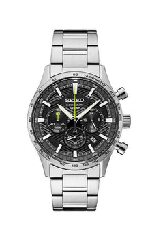 SEIKO Chronographe Quartz Cadran Noir SSB413P1