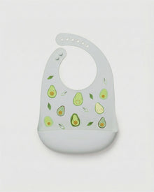 Silicone Bib Printed - Avocado