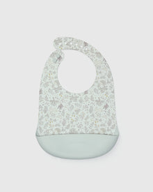 Silicone Bib Printed - Hedgehog Forest