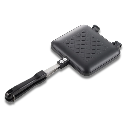 Yoshikawa Japanese Stovetop Sandwich Maker – Non-Stick Panini Press (Gas Stove Only)