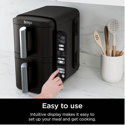 NINJA SL202CCO Double Stack Air Fryer Oven - Factory serviced with Home Essentials warranty