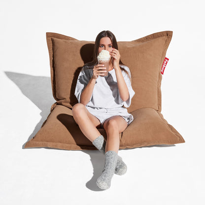 Pouf poire en velours côtelé<br> Utilisation en intérieur