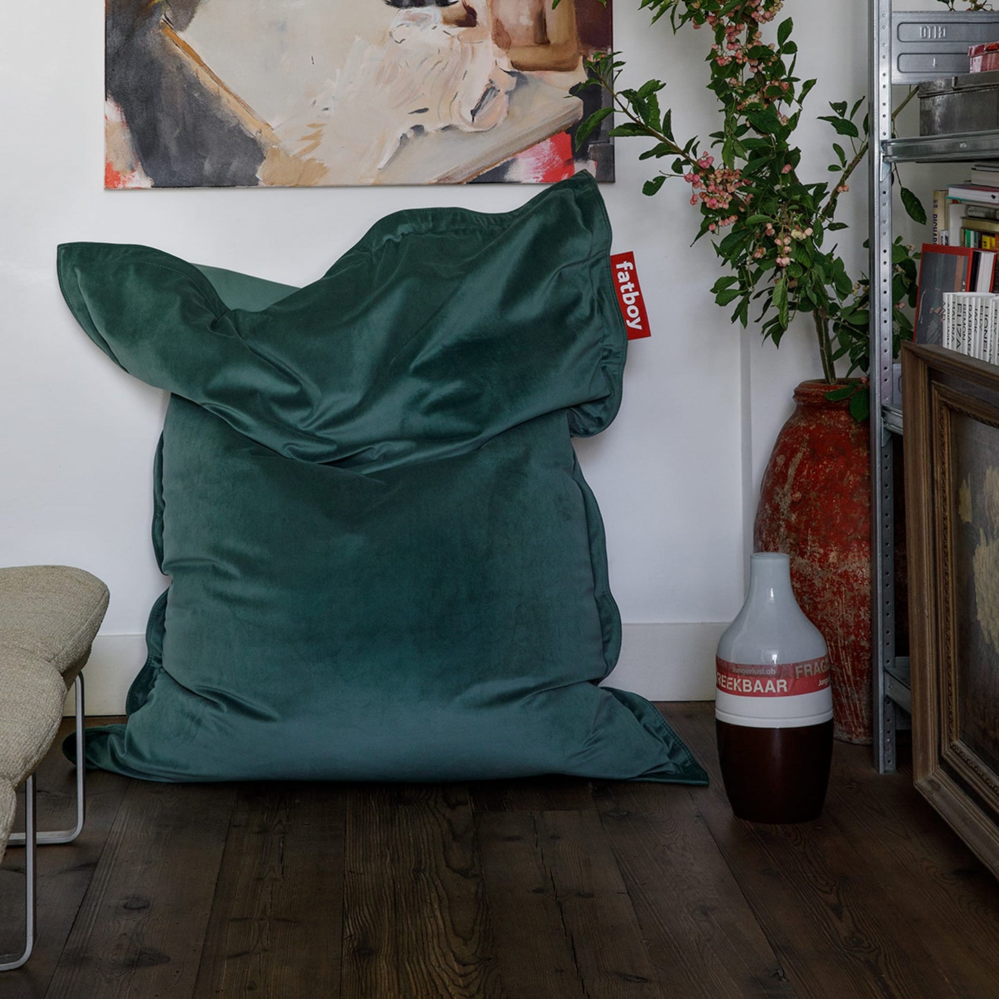 Pouf Slim en Velours<br> Utilisation en intérieur