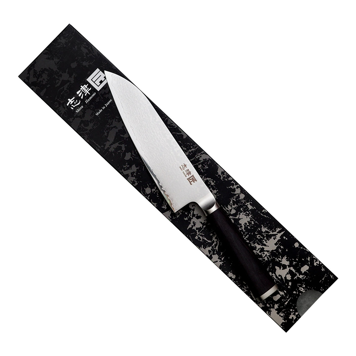 Couteau Santoku Miyako SUS 180 mm – Lame en acier Damas 33 couches – Fabriqué au Japon