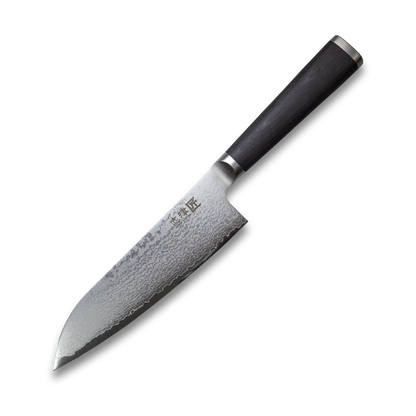 Couteau Santoku Miyako SUS 180 mm – Lame en acier Damas 33 couches – Fabriqué au Japon