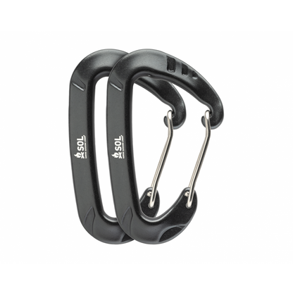 Survive Outdoors Longer - Wiregate Utility Carabiners 8 cm 2 Pack