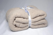 Greige Solid Double Layered Throw