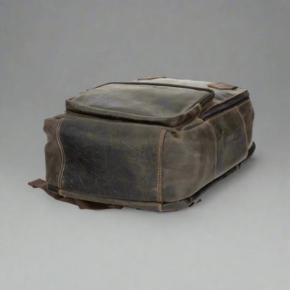 Sac à dos en cuir Greenwood avec compartiments renforcés pour ordinateur portable et tablette