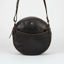 Sac bandoulière rond en cuir Greenwood