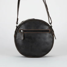Sac bandoulière rond en cuir Greenwood