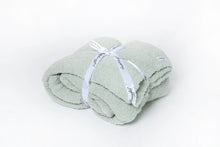 Desert Sage Solid Double Layered Print Extended Throw