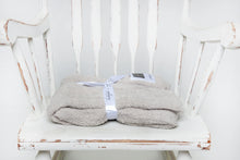 Foggy Dew Cable Knit Toddler Blanket