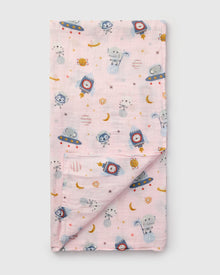 Baby Muslin Swaddle in Tanboocel® Bamboo Viscose - Astro Explorers