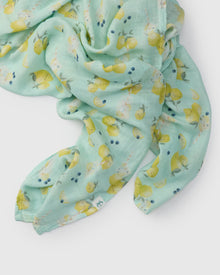 Baby Muslin Swaddle in Tanboocel® Bamboo Viscose - Lemon Squeezy