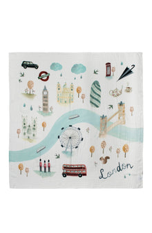Baby Muslin Swaddle in Tanboocel® Bamboo Viscose - London