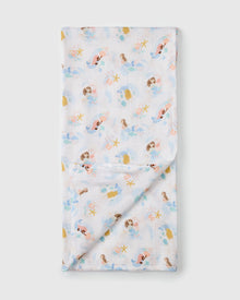 Baby Muslin Swaddle in Tanboocel® Bamboo Viscose - Mermaids