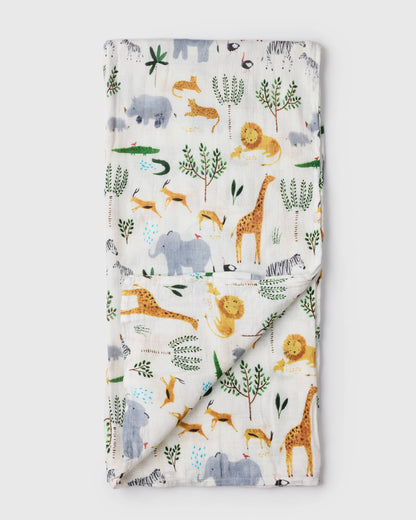 Muslin Swaddle - Safari Jungle
