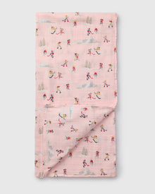 Baby Muslin Swaddle in Tanboocel® Bamboo Viscose - She Shoots She Scores