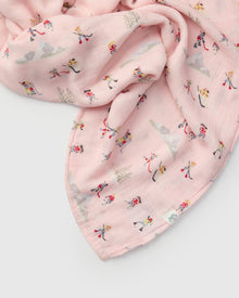 Baby Muslin Swaddle in Tanboocel® Bamboo Viscose - She Shoots She Scores