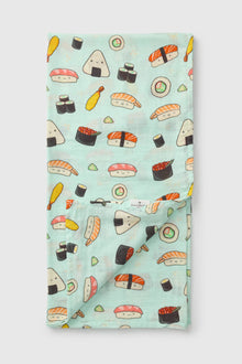 Baby Muslin Swaddle in Tanboocel® Bamboo Viscose - Sushi