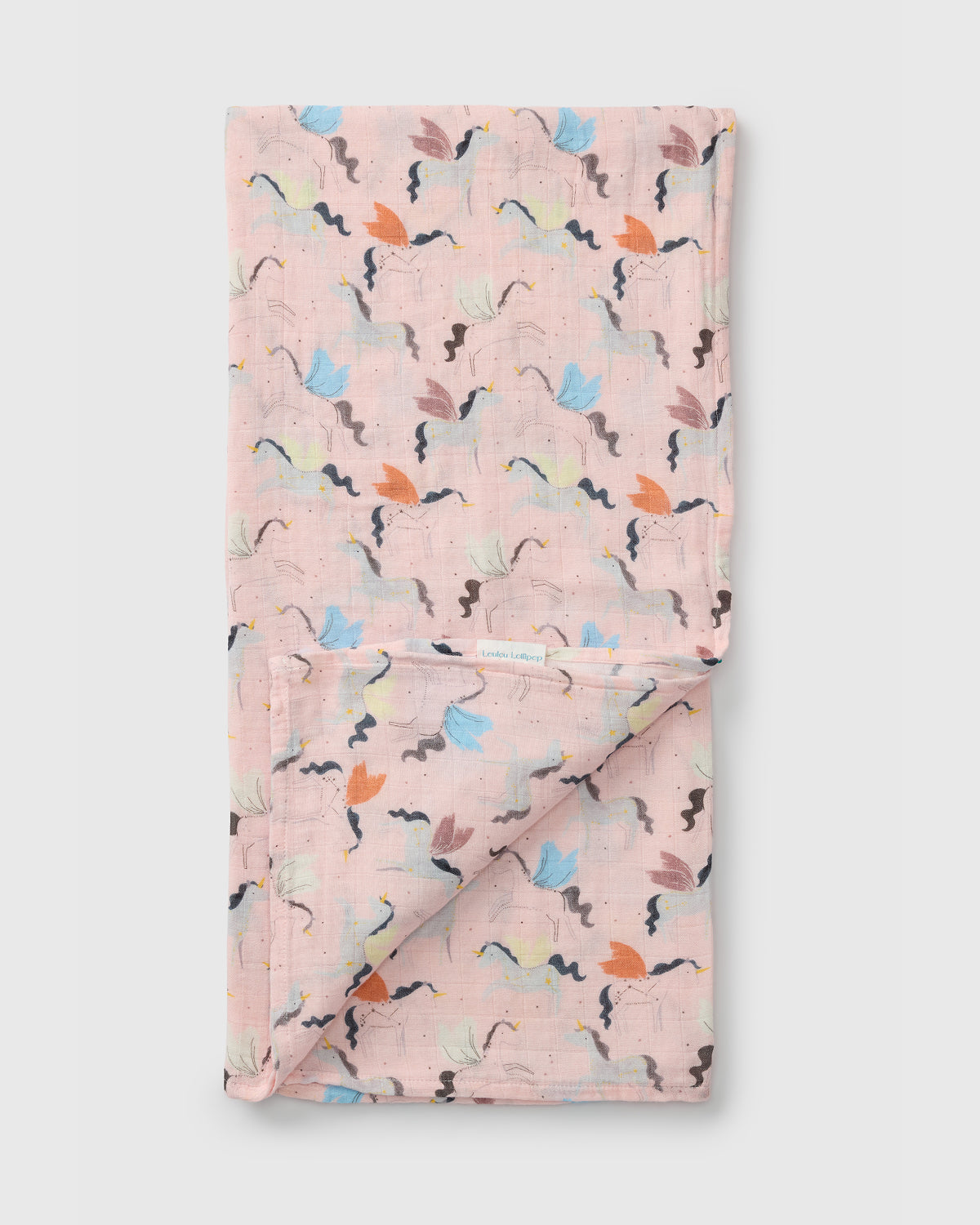 Baby Muslin Swaddle in Tanboocel® Bamboo Viscose - Unicorn Ballet