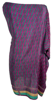 PRC6568B Robe Avatar en pure soie à une épaule