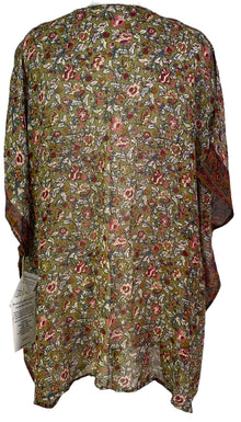 PRG6612 Tunique courte en pure soie Sheer Avatar sans fentes