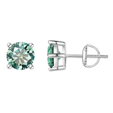 Boucles d'oreilles en moissanite cœur à couper le souffle | Argent sterling 925