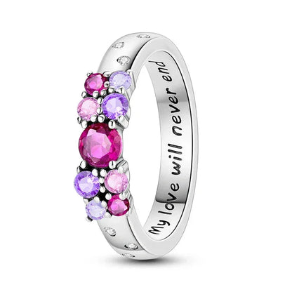 Bague « Amour éternel » en argent sterling 925
