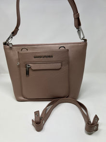 Sac à main en cuir rose platine | Lina