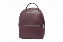 Sac à dos en Cuir Aubergine, Eve
