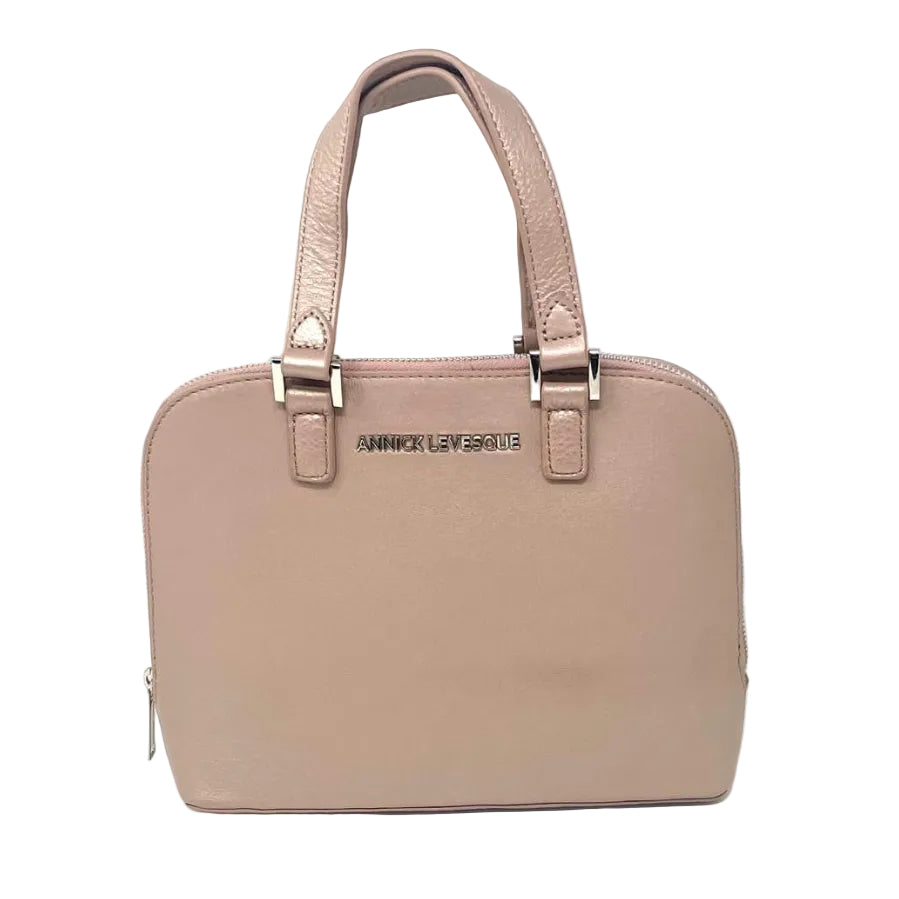 Platine Rose Leather Handbag | Justine