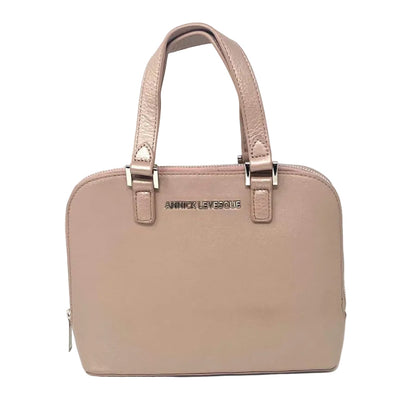 Platine Rose Leather Handbag | Justine