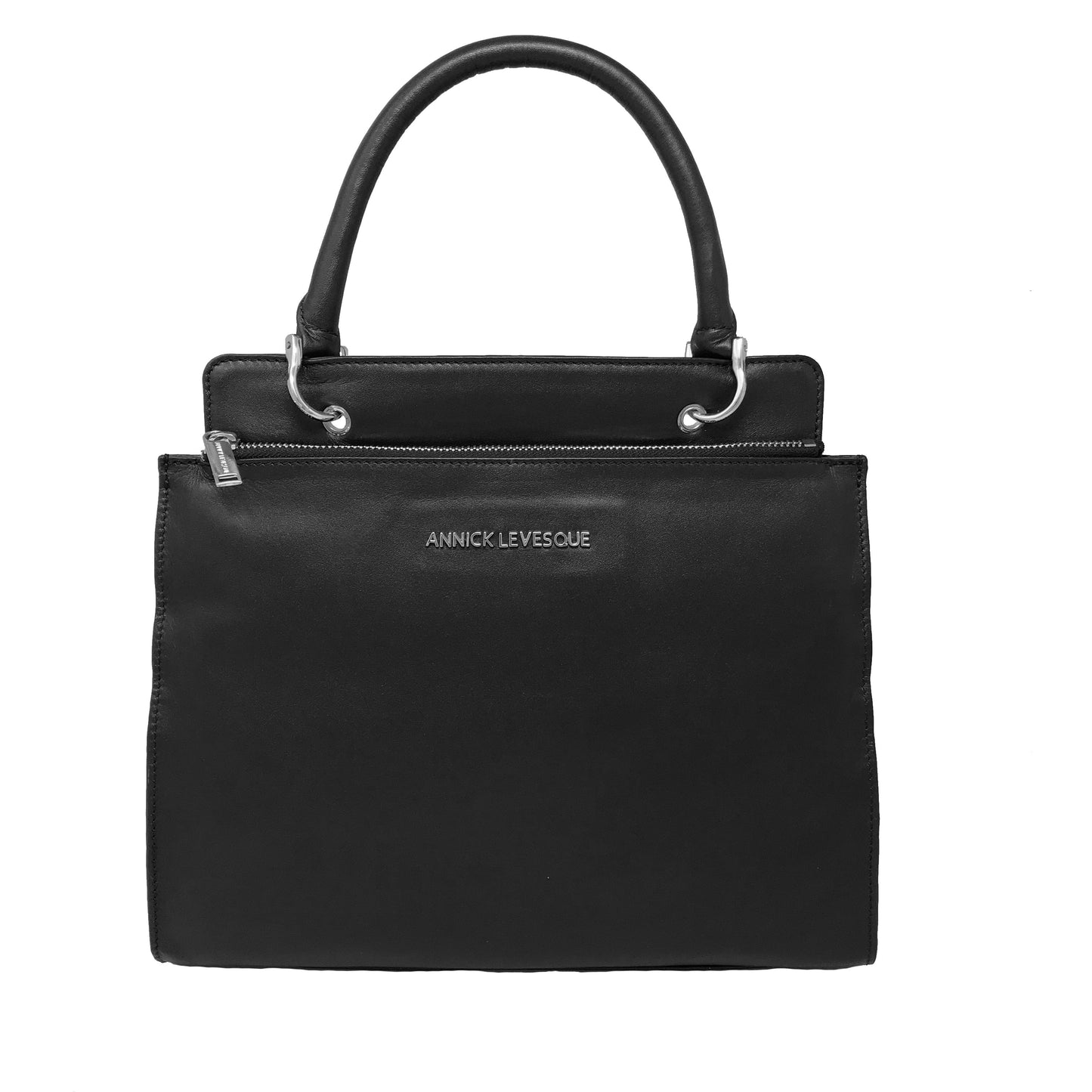 Sac à main en cuir véritable noir, Chloé