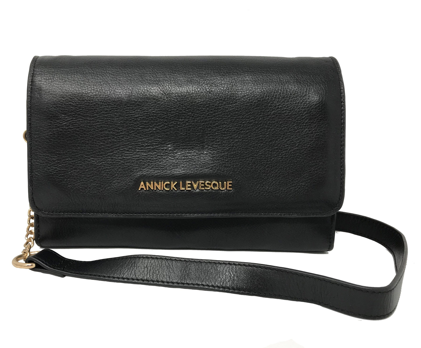 Genuine Black Leather Handbag with Bow | Scarlett - PRE-ORDER
