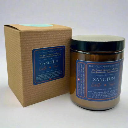 SANCTUM — EARTH ELEMENT | Grounding luxury coconut apricot wax candle