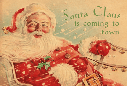 Wood Postcard - Santa Claus