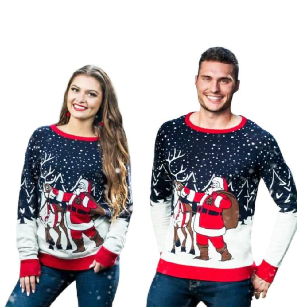 Pull - Père Noël et rennes